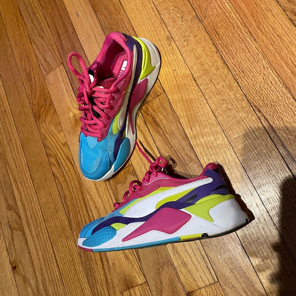 ✈️PUMA RS-X3 Puzzle 2019-373797-08 Running system Neon Vibrant Multicolor Y2k
